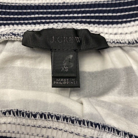 JCrew off the shoulder pinstripes shirt with half sleeves - Picture 9 of 11